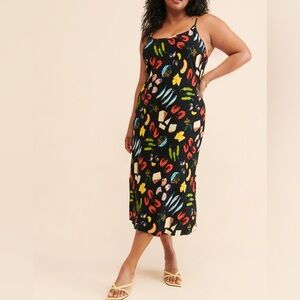 Lisa Says Gah Sofia slip dress in Tapas print